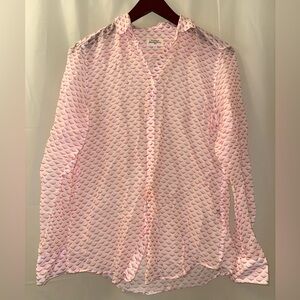 Hartford Pink and White Button Down Shirt